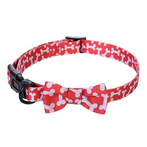 Mile High Life | Collar de Pajarita para Perro | Collar para Gato | Tela Suave y Lisa con diseños contemporáneos | Extra pequeño/pequeño/Mediano