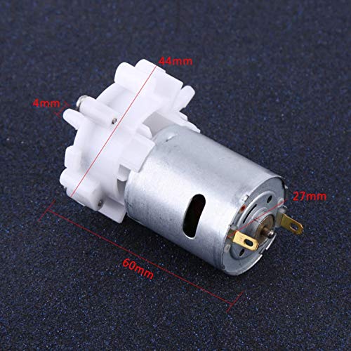 Mini bomba, bomba de engranajes autocebante DC 3-12v con motor Rs-360sh, para acuario, tanques de peces, bonsái, rocalla, sistema de refrigeración por agua para computadora portátil o muchos experimen