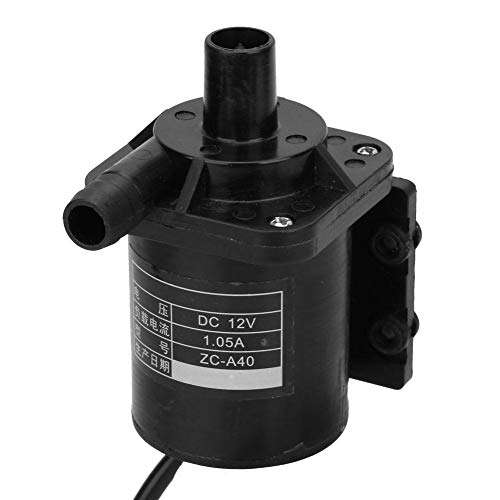 Mini bomba sumergible, 12V DC ZC-A40, Bomba de acuario, Bombas de función de agua Sumergible para exteriores, Bomba de agua caliente magnética sin escobillas, 65