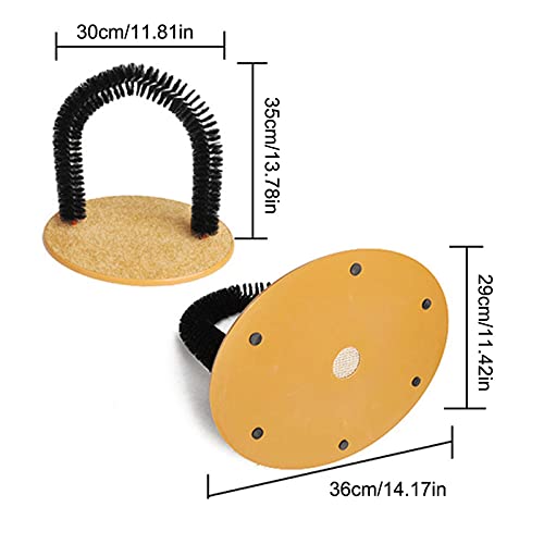 Misis Arco Rascador para Gatos Masajeador De Gatitos Y Arco para Rascar para Mascotas Autoaseo con Almohadilla para Rascar En La Parte Inferior Gatos Y Gatitos Juguetones Intelligent