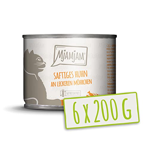 MjAMjAM Natural Wet Cat Food Pienso Acuoso para Gatos, 200 g (Paquete de 6), 1200