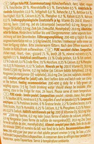 MjAMjAM Natural Wet Cat Food Pienso Acuoso para Gatos, 400 G, 2400