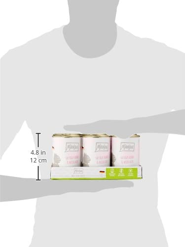 MjAMjAM - Pienso acuoso para Gatos - Jugoso Pollo y salmón Salvaje - Sin Cereales - 6 x 400 g