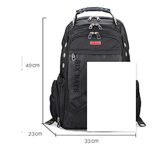 Mochila para computadora portátil Bolsa de Ordenador portátil de los Hombres Bolsa de Ordenador de Carga Externa USB Antirrobo Bolsas Impermeables para Mujer Mochila con Cierre Raincover (Color : C)