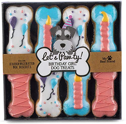 Modern Gourmet Foods, Set de Regalo Cookies para Perro Niña, Set de 8 Cookies