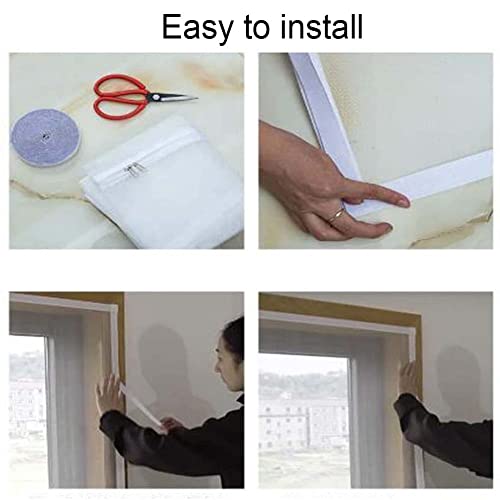 MOTT Cortinas de puerta para gatos, cortina de puerta autoadhesiva para perro gato, mosquitera, evita que se escape de mascotas, sin taladro