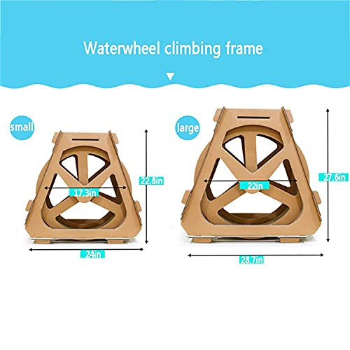 N  A Cinta De Correr para Gatos, Rascador Corrugado para Gatos, Juguete con Ruedas De Noria, Adecuado para El Entrenamiento De Gatos En Interiores (se Puede Usar como Rascador para Decoraciones)