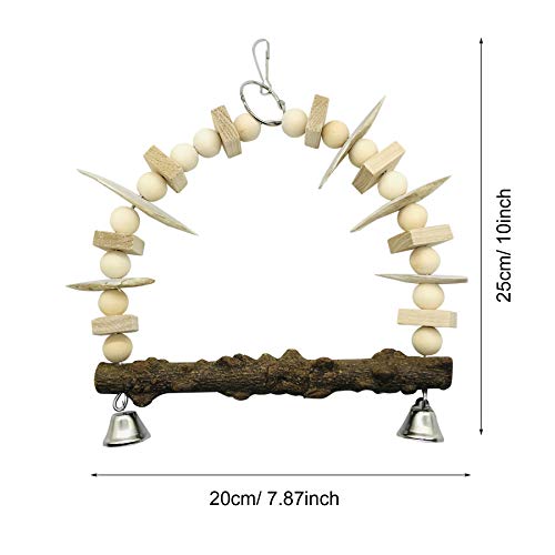 N|A Allazone 4 Pz Perca de Pájaro, Pájaro de Madera Soporte de Perca, Palo de UVA Salvaje Natural, Juguetes para Pajaros Juguetes para Masticar Loros para Masticar Loros, Periquitos, Cacatúas