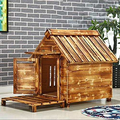 NANI Gato de casa Gatito Den, de Madera al Aire Libre Acepta Casita Refugio jardín Hogar Patio Hut, con Doble Puerta de la Ventana fácil de Regalo Clean (Size : XX-Large)