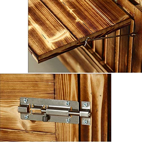 NANI Gato de casa Gatito Den, de Madera al Aire Libre Acepta Casita Refugio jardín Hogar Patio Hut, con Doble Puerta de la Ventana fácil de Regalo Clean (Size : XX-Large)