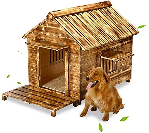 NANI Gato de casa Gatito Den, de Madera al Aire Libre Acepta Casita Refugio jardín Hogar Patio Hut, con Doble Puerta de la Ventana fácil de Regalo Clean (Size : XX-Large)