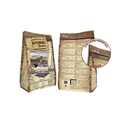 Natural Greatness - Pienso Natural de Conejo para Perros - Mantenimiento de Peso - Sin Cereales HIPOALERGÉNICO - Saco 2 Kg | ANIMALUJOS