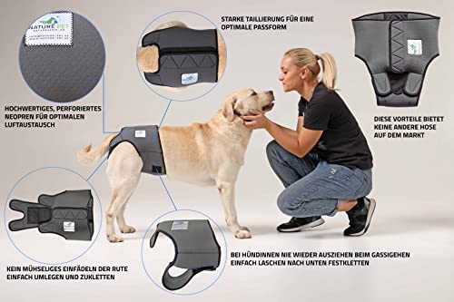 NATURE PET Pantalones de pañales con calor para perros en temporada/pantalones de incontinencia para perros, pantalones protectores para perros (XL)