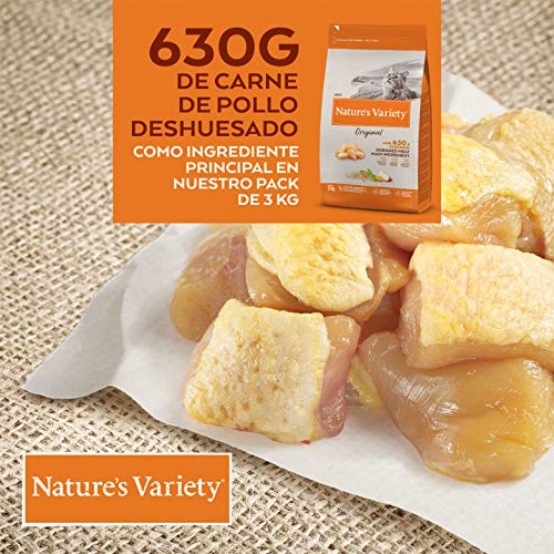 Nature's Variety Original - Pienso para gatos adultos con pollo deshuesado 3 Kg