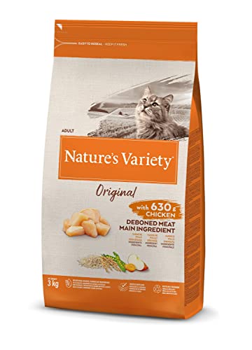 Nature's Variety Original - Pienso para gatos adultos con pollo deshuesado 3 Kg