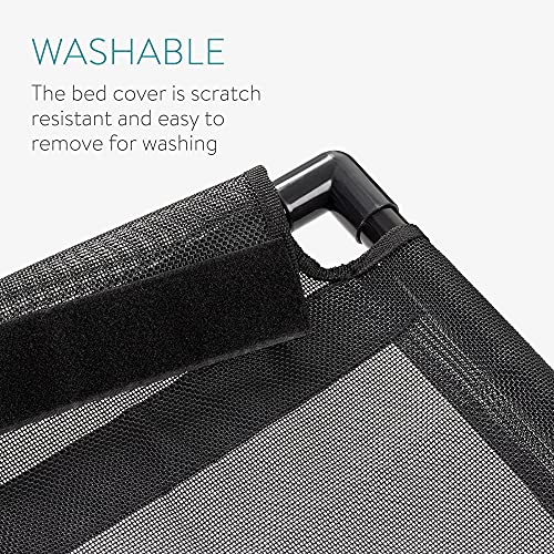 Navaris Cama Colgante para Gatos - Hamaca con ventosas para Ventana de Cristal - Estante para Gato MAX. 20 kg - Columpio para casa de 66 x 40 x 2,5 cm