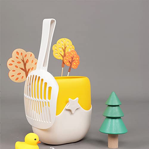 NFEGSIYA Cuchara de Arena para Gatos Catarata de Gatos Scoop con Basura de plástico Poo Postro Pala Pala Poop Poop Scooper Gato Arena (Color : B)