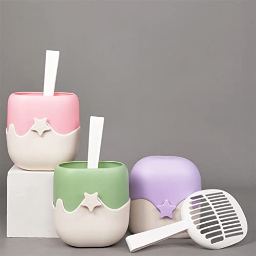 NFEGSIYA Cuchara de Arena para Gatos Catarata de Gatos Scoop con Basura de plástico Poo Postro Pala Pala Poop Poop Scooper Gato Arena (Color : B)