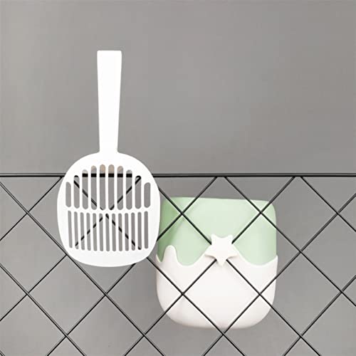 NFEGSIYA Cuchara de Arena para Gatos Catarata de Gatos Scoop con Basura de plástico Poo Postro Pala Pala Poop Poop Scooper Gato Arena (Color : B)