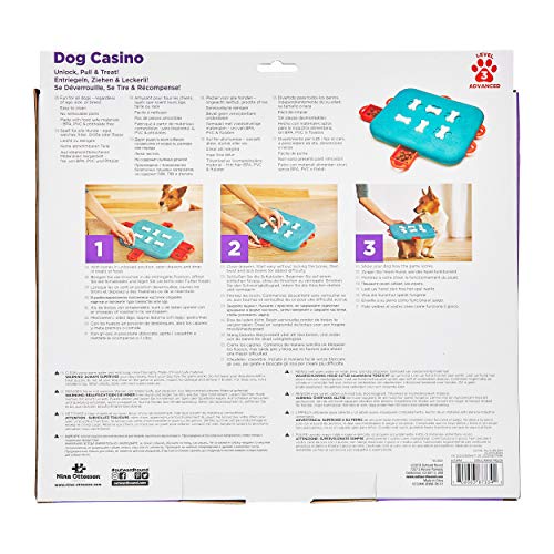 Nina Ottosson por Outward Hound Dog Casino - Dispensador interactivo de recompensas - Rompecabezas para perros - Nivel avanzado