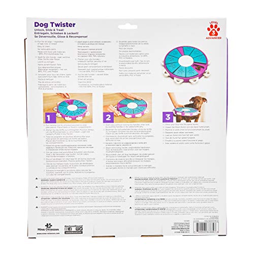 Nina Ottosson por Outward Hound Dog Twister - Dispensador interactivo de recompensas - Rompecabezas para perros - Nivel avanzado