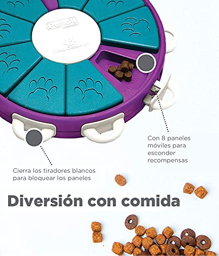 Nina Ottosson por Outward Hound Dog Twister - Dispensador interactivo de recompensas - Rompecabezas para perros - Nivel avanzado