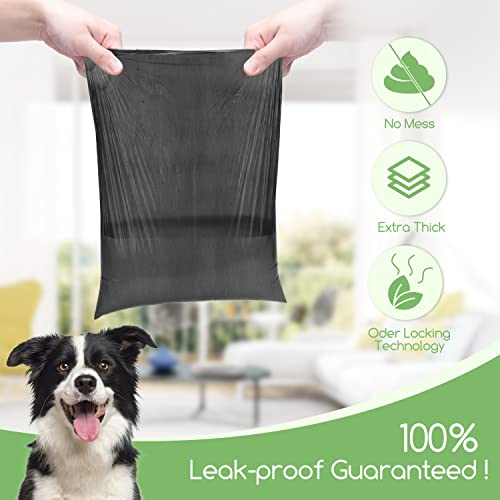 Nobleza - 300 Conde Bolsas de Caca Perro Bolsas para excrementos de Perros Pack de 20 Rollos. Color Negro