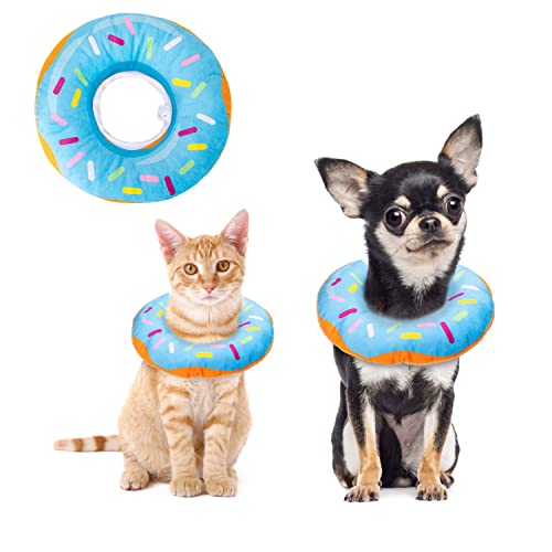 Nobleza - Collar de Recuperación para Gato Perro, Ajustable Collar Isabelino Collar de Protección para Mascotas, Suave Collar de Seguridad para Gatos Perros Recuperación de Cirugía o Heridas, L