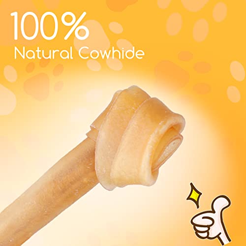 Nobleza - Hueso para Perros, Delicioso Snack para Perro, Hueso Masticable para Perros, 100% Natural Piel de Vaca Snacks Naturales para Perros de Todas Las Razas 1 Piezas 30 cm /180 g