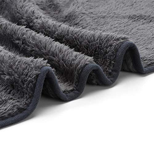 Nobleza Manta Suave de Felpa para Perros Gatos y Otras Mascotas Lavable Color Gris 80 * 80cm