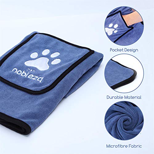 Nobleza - Toalla para Perros Toallas Baño para Mascotas 106 * 66cm Grande Toalla del Mascotas Microfibra para Secar Mascotas