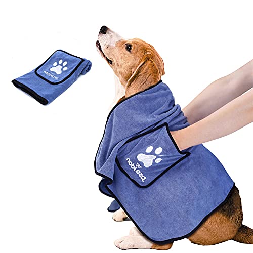 Nobleza - Toalla para Perros Toallas Baño para Mascotas 106 * 66cm Grande Toalla del Mascotas Microfibra para Secar Mascotas