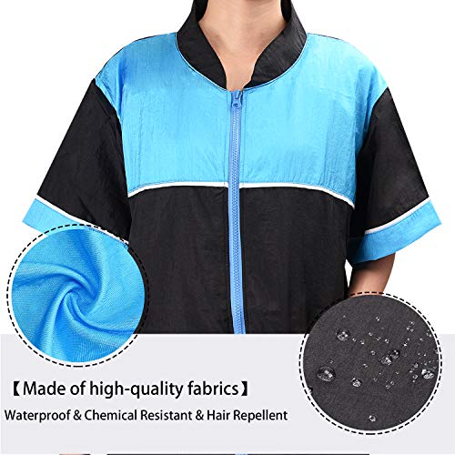 Noverlife Chaqueta de Aseo para Mascotas con Cremallera, tamaño XL, Ligero, Repelente de Pelo, Estilo Camisa, Bata de Peluquero para Perros, Gatos, baño para Mascotas