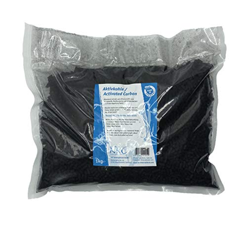 NRC Carbón activo, material de filtro de carbón activado, pellets estanque o acuario