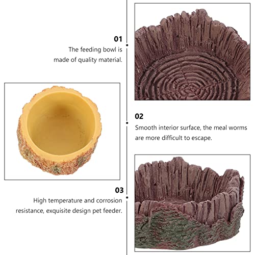 NUOBESTY 4 PCS Reptiles Alimentos Resina Terrario Agua Barbacoa Dragón Alimento Alimento para Leopardo Reptiles Lagartos Serpientes