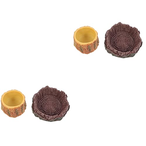 NUOBESTY 4 PCS Reptiles Alimentos Resina Terrario Agua Barbacoa Dragón Alimento Alimento para Leopardo Reptiles Lagartos Serpientes