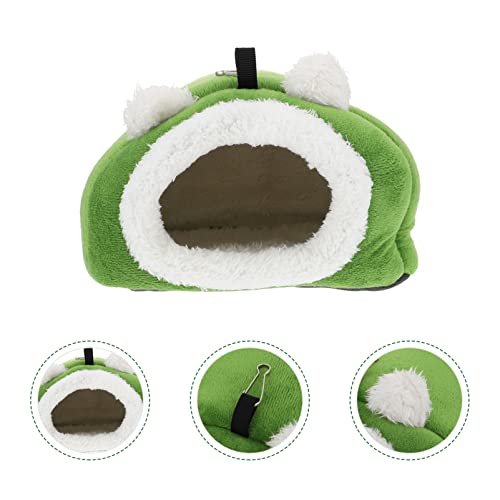 NUOBESTY Pequeña Mascota Algodón Nido Cálido Pequeño Animales Cama Holandés Cerdo Jerarquía para Enano Conejo Hámster Chinchilla Guinea Pig Hurter Hedgehog Gerbil Conejo Verde