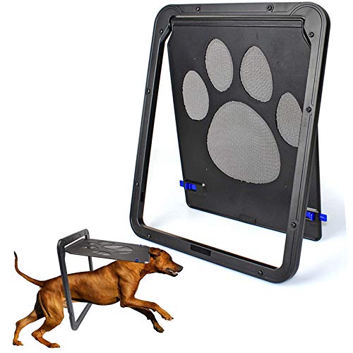 NXL Puerta para Perros Y Gatos Puerta Mosquitera para Mascotas Gatera De Gatos con Cerradura Automática Puerta Magnética con Malla para Perros Pequeños