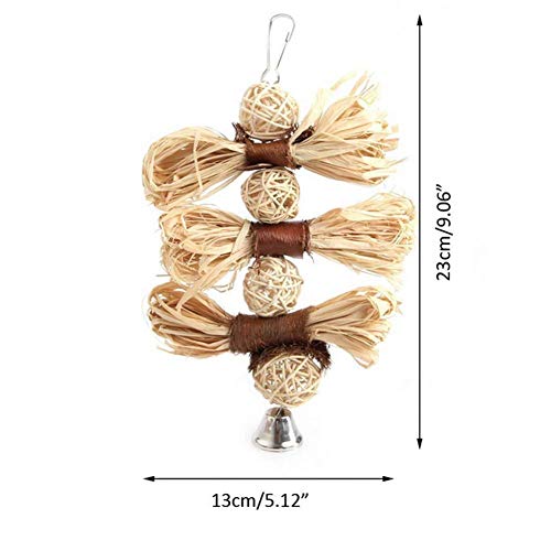 Ogquaton  Juguete para Masticar Loros Juguete de molienda de grillo de pájaro Reloj de Pared de Juguete de Loro de pájaro Colorido Juguete Loro, Guacamayo, Loro, pájaro de Amor, pinzón