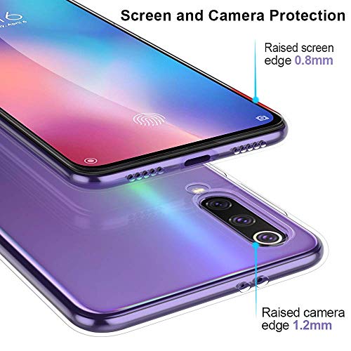 Oihxse Animal Serie Case Compatible con Xiaomi Mi CC9e/Xiaomi Mi A3 Funda Transparente Suave Silicona Elefante Conejo Patrón Protector Carcasa Ultra-Delgado Creativa Anti-Choque Cover (A9)