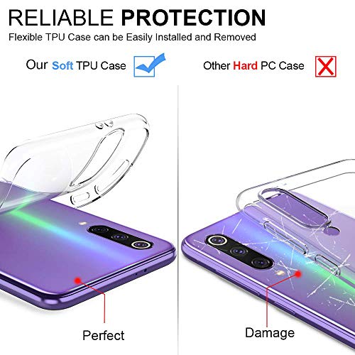 Oihxse Animal Serie Case Compatible con Xiaomi Mi CC9PRO/NOTE10PRO/NOTE10 Funda Transparente Suave Silicona Elefante Conejo Patrón Protector Carcasa Ultra-Delgado Creativa Anti-Choque Cover (A9)