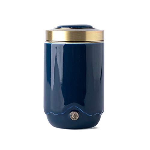 OLLY Urna Cenizas Azul Rosa urna pequeña cremación Tubos for Cenizas Adultas cerámica frascos sellados, pequeño Animal doméstico Recuerdos for Perros y Gatos 9/24 (Color : Blue)