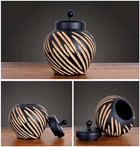 OLLY-Urns Cenizas Guardar Las urnas for Las Cenizas Cerámica urna de visualización for el Perro del Recuerdo de la funeraria Memorial urnas for Mascotas/Gato/Textura de Madera Groove 10/19