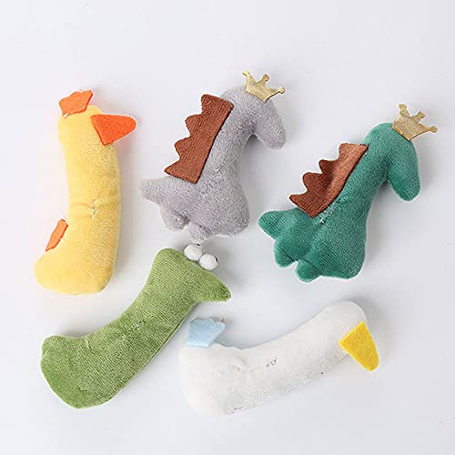 Oncpcare 5 piezas de juguete para gatos y gatos, relleno de hierba gatera, juguetes para masticar resistentes a la mordedura, instintos de caza, juguete para gatos y gatos de interior