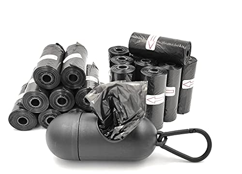 ONE PET ONE LIFE - Bolsas excremento caca perro, Pack 300 unidades, para animales domésticos con dispensador y clip para correa, Extra grueso fuerte, 100% A prueba de fugas Resistente.