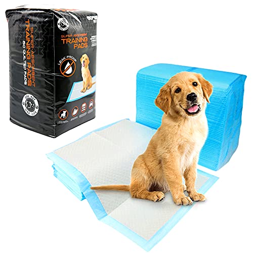 ONE PET ONE LIFE Empapadores Pack 50 Unidades Desechables, (Tamaño Regular) Toallitas higiénicas Alfombrilla de adiestramiento para Mascotas. Súper Absorbente,Resitente,5 Capas.