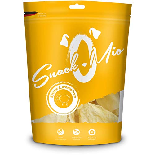 Orejas de cordero crujientes SnackOMio 40 piezas, 1 paquete (1 x 1 kilogramos)