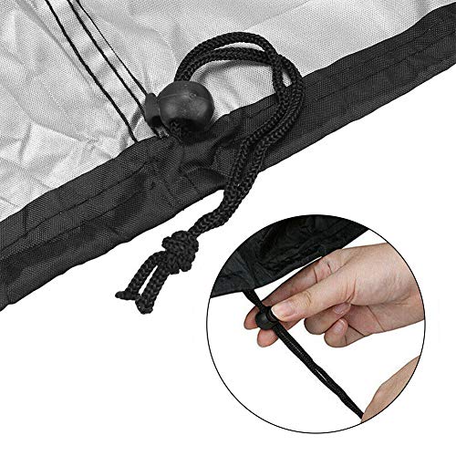 Oriental riverkit Funda Universal Doble para Conejo, Duradera 210D para Jaula de Conejo para Cojines, Gatos, hámster, Gatito, Accesorios para casa de Mascotas, Resistente a la Humedad (Negro)