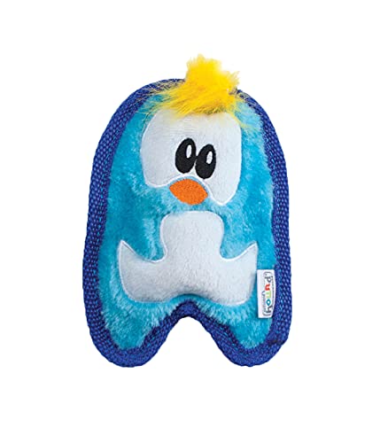 Outward Hound Invincibles Minis - Juguete con sonido para perros - Pingüino - Azul - XS
