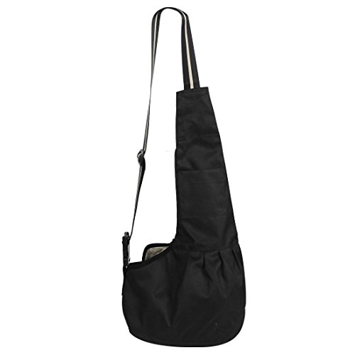 Oxford Cloth Tote Pet de individuales de hombro Tirantes Bandolera M Negro
